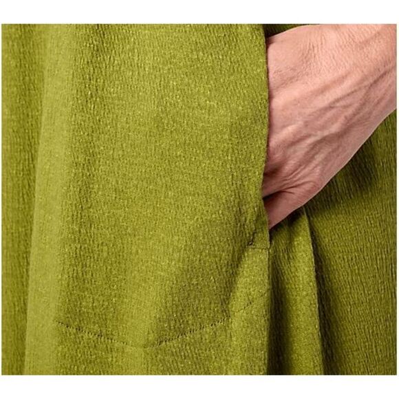 LOGO Linens Lori Goldstein PL Dress Black Sleeveless Pockets Crochet Lace NWOT) - Picture 3 of 4